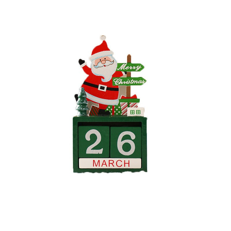 Decorative Christmas Advent calendars made of wood