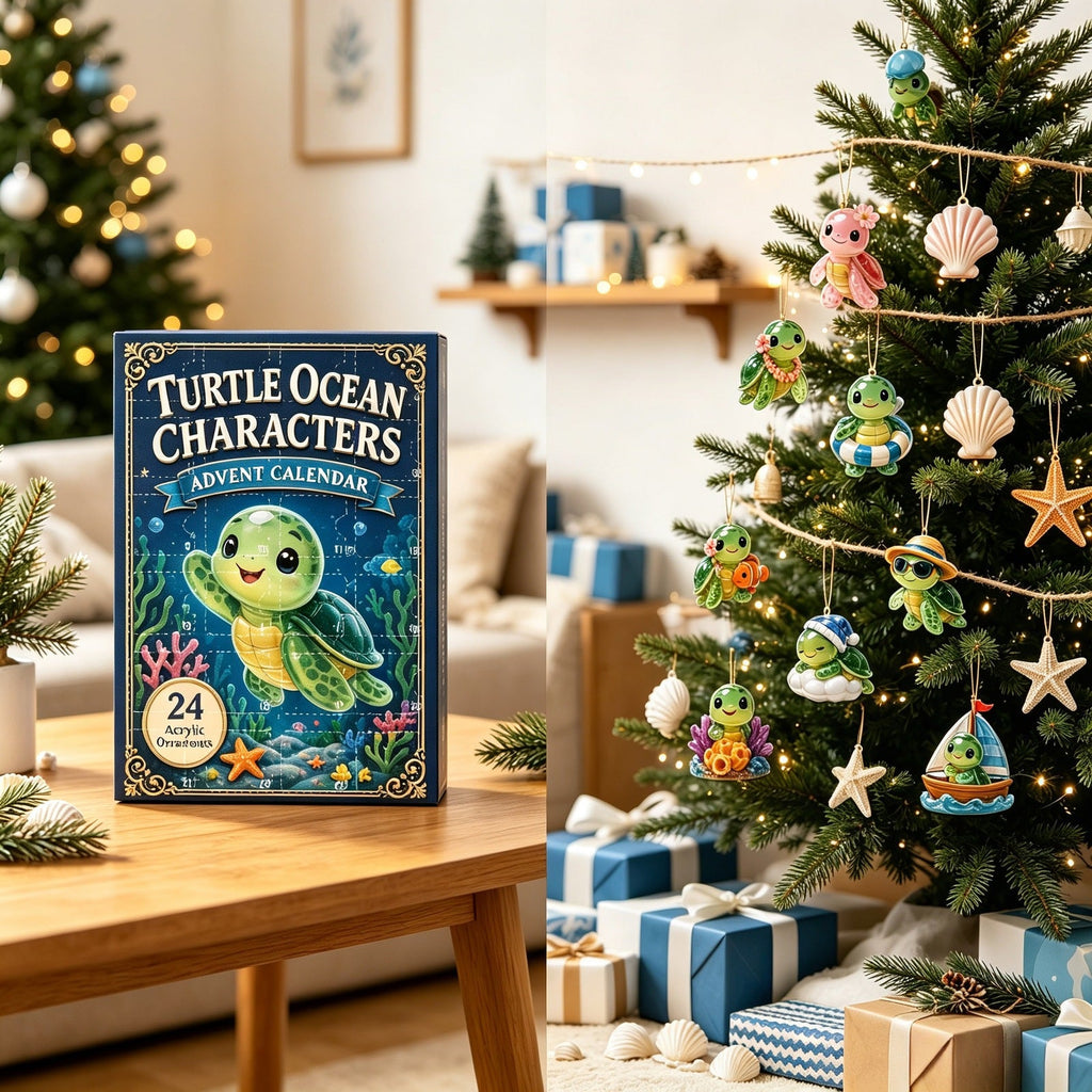 Ocean-themed Advent calendar made of acrylic