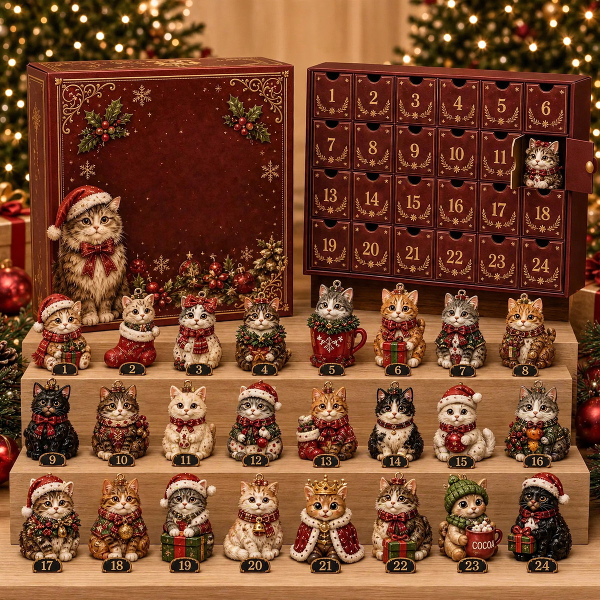 Magical Animal Advent Calendar made of Acrylic