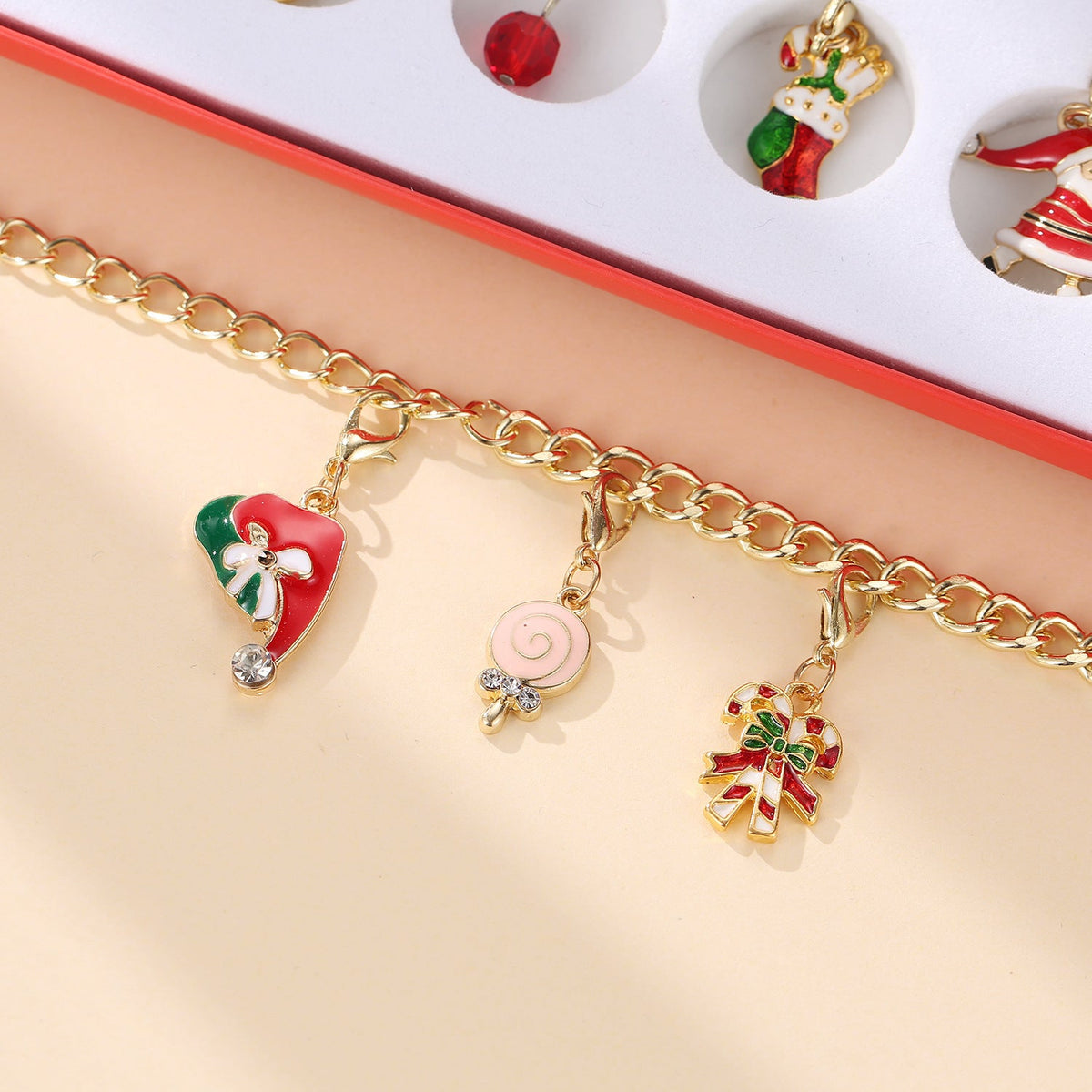 Christmas Advent Calendar with DIY Jewelry Set