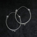 Bone Hoop Earrings