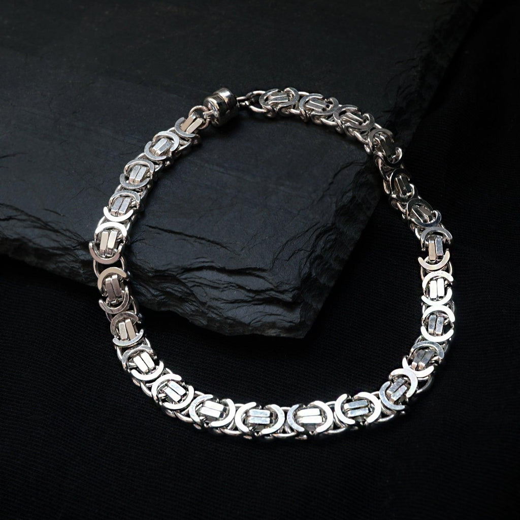 Transit Byzantine Chain Bracelet in Sterling Silver