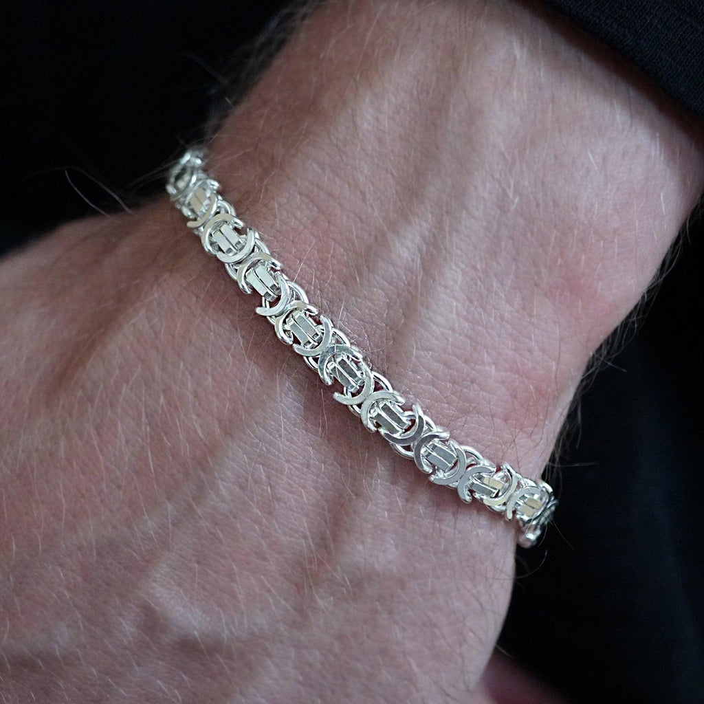 Transit Byzantine Chain Bracelet in Sterling Silver