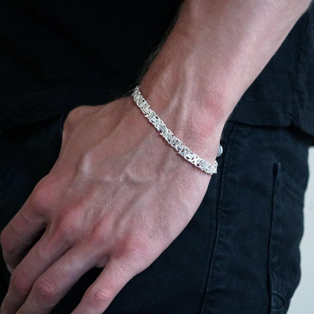 Transit Byzantine Chain Bracelet in Sterling Silver