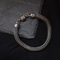 Woven Chain Bracelet in Sterling Silver, 8mm