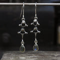 Labradorite Vertebrae Earrings